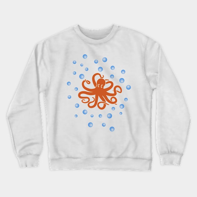 Octopus Crewneck Sweatshirt by Florin Tenica